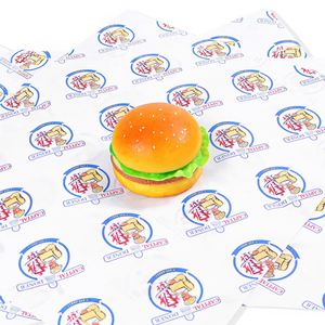 ZJPACK Custom Kraft Fast Food <b>Burger</b> Sandwich Printed Greaseproof Packaging <b>Paper</b> for <b>Wrapping</b> Food - Product Image 2