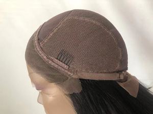 Nueva llegada de base de seda peluca llena de encaje Peluca de cabello humano Cierre de base de seda pelo topper pelucas - Product Image 6