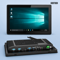 PC industriel tout-en-un sans ventilateur de 12,1/13,3/15/15,6/21,5 pouces avec écran tactile, sans pilote, pour le contrôle des machines-outils CNC