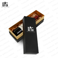 Cajas de Vino de Cartón Rígido Hechas a Mano, Cajas de Regalo de Lujo para una Sola Botella de Vino o Copa de Champán