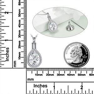 Kristal gözyaşı Urn kolye paslanmaz çelik Rhinestone Trendy anıt takı kadın erkek <span class=keywords><strong>Ashes</strong></span> Human için insan Pet külleri - Product Image 6