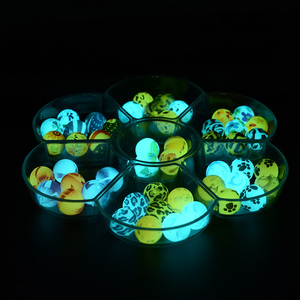 Best Selling Borjay Food Grade Custom 6 Styles Jewelry Beadable Pen Making 15mm Luminous Printed <b>Silicone</b> <b>Beads</b> - Product Image 4