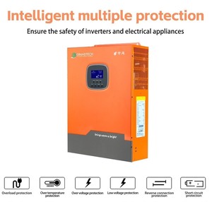 Système solaire hybride hors réseau intelligent Grandtech 8KW 48V haute fréquence pour la maison - Product Image 4