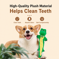 Jouet interactif pour chien et chat, luxueux, écologique, durable, mignon, en peluche douce, couineur, moderne, tendance, pour nettoyer les dents