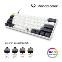Skyloong-clavier mécanique filaire SK61 GK61, avec touches PBT, interrupteur Gateron, rétro-éclairé rvb, pour PC de bureau, ordinateur portable, jeu