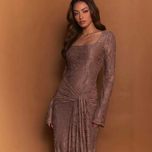 Ropa de Mujer Estilo 2026 - Vestido de Encaje con Tirantes, Éxito de Ventas Otoño/Invierno - Product Image 4