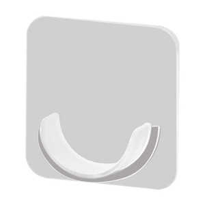 Curtain Clip U Shape <b>Plastic</b> No Drilling Adhesive Mounting <b>Bracket</b> For Curtain Rod Horizontal Support Accessory - Product Image 1