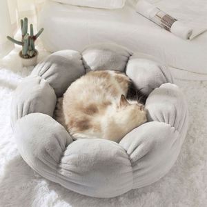 Soft Faux Fur <b>Cat</b> Bed Round Pet Mat Mint Green Cute Comfortable All Seasons For <b>Cats</b> - Product Image 4