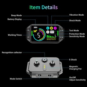 Neues Design Energie sparendes wasserdichtes automatisches Hunde rinden halsband für große, mittlere und kleine Hunde Anti-Barking-Trainings halsband - Product Image 3