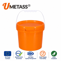Ember Plastik Food Grade Kosong 0,5L 5L 10L Dengan Tutup Anti Bocor, Wadah Makanan, Warna & Cetak LOGO Sesuai Pesanan, Ember Untuk Kemasan