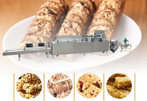 Automatic Muesli Oatmeal Chocolate Cereal Chocolate Granola Muesli Crunchy Bar Snack Food Production Line With The Factory Price