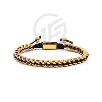 Le bracelet pour homme en acier inoxydable poli galvanisé ne se décolore pas pendant deux ans