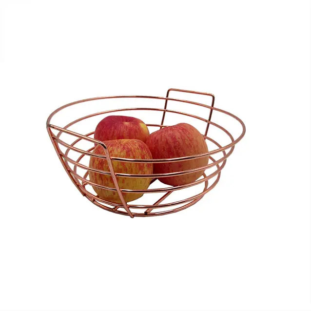 Factory Price kitchen storage hanging Fruits vegetable wire fruit basket