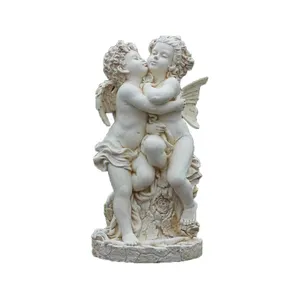 טיח סיליקון גדול מלאך פסל כנפי קישוט דפוס חימר פיסול מלט בטון פסל תבניות למכירה