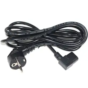 Produsen odm suplai Psu standar Ce kabel daya steker 2pin Eropa dengan Vde Schuko Eu Iec C13 konektor steker kabel daya