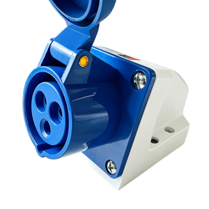 <span class=keywords><strong>Prise</strong></span> de courant industrielle aéronautique standard européenne 250V, trois pôles, 16A, mâle et femelle, étanche à l'eau et à la poussière, TYPE2 - Product Image 4