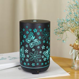 Difusor de Aroma con Forma de Mariposa, Negro, 0.5-1L, Humidificador Ultrasónico con Luz LED para Uso Doméstico y Comercial - Product Image 3
