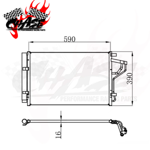 Hệ thống làm mát tự động xe ngưng cho điều hòa không khí Elantra GL L4 1.8L 11-13 Kia Forte <span class=keywords><strong>EX</strong></span> L4 2.0L 13-14 dp i3967 97606-3x000 - Product Image 3