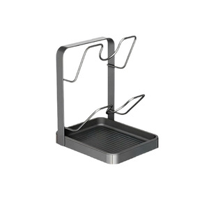 ชั้นวางฝาหม้อติดผนังแบบมัลติฟังก์ชั่นสำหรับเก็บอุปกรณ์ครัว - Product Image 1