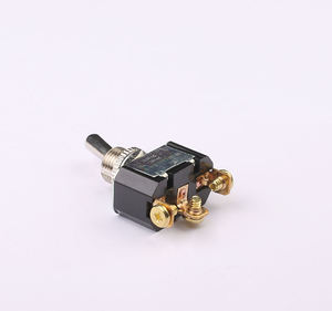Interrupteur à bascule rétro - marche - arrêt - marche, 3 voies SPDT, 10A, 250VAC, avec 3 bornes à vis, pour applications SPDT artisanales. - Product Image 3