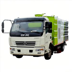 Camión de Basura Dongfeng DFAC de Una Sola Fila 4x2 con Barredora de Carreteras de Un Solo Eje, Vehículo de Lavado a Alta Presión, Recolección de Aguas Residuales y Sanitización - Product Image 1