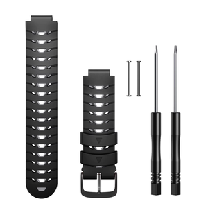 Pour <span class=keywords><strong>Garmin</strong></span> <span class=keywords><strong>Forerunner</strong></span> 235 230 620 630 <span class=keywords><strong>735XT</strong></span> 235Lite <span class=keywords><strong>Bracelet</strong></span> de montre <span class=keywords><strong>Bracelet</strong></span> respirant en silicone bicolore - Product Image 3
