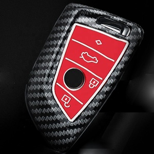 Coque de <span class=keywords><strong>clé</strong></span> de remplacement de luxe en ABS fibre de carbone rouge pour télécommande intelligente <span class=keywords><strong>BMW</strong></span> <span class=keywords><strong>F20</strong></span> F30 F10 - Product Image 5