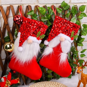 Factory Price Christmas <b>Stocking</b> Large Xmas Gift Bags Fireplace Decoration Socks New Year Candy <b>Holder</b> Christmas Decor for Home - Product Image 3