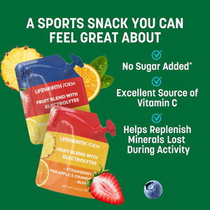 Lifeworth thể thao dinh dưỡng chất điện giải với trái cây pha trộn năng lượng uống gói không thêm đường Gluten miễn phí chất béo 0g với magiê - Product Image 2