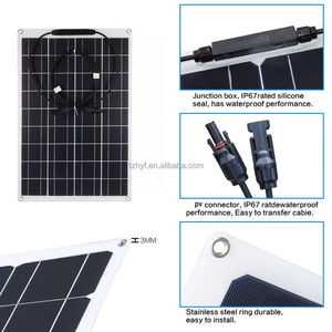 แผงโซลาร์เซลล์แบบยืดหยุ่น Huayang TXW โมโนคริสตัลไลน์ ครึ่งเซลล์ IP67 12V/24V 5W-530W ประสิทธิภาพสูง TXW - Product Image 6