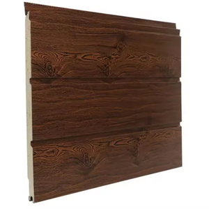 Gỗ kết cấu trang trí cách nhiệt tấm tường bên ngoài 16mm PU Tấm bánh sandwich Polyurethane kim loại siding Panel tường - Product Image 2