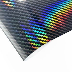 Carbon Fiber <strong>Vinyl</strong> Film 9D Effect High Gloss Wrap FILM Sticker Laser Red <strong>Car</strong> Interior Sticker <strong>for</strong> <strong>Car</strong> Motorcycle DIY Waterproof - Product Image 2