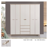 Ensemble de mobilier de chambre moderne de luxe complet pour la vente en gros, avec rangement domestique, lit double et cadre en bois, taille King Size