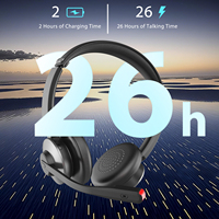 Nouveau microphone BT-782S sans fil, casque téléphonique pour centres d'appels, bureau, casque à réduction de bruit avec clé USB