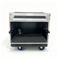 Flight case de transport 7U à double porte personnalisable avec roues pour amplificateur et outils