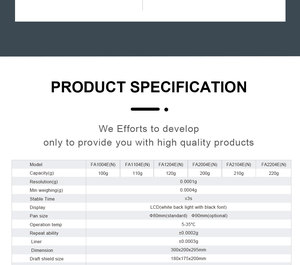 XINGYUN 0.0001g précision échelle numérique Instruments de laboratoire usine directement vente <span class=keywords><strong>balance</strong></span> analytique - Product Image 3