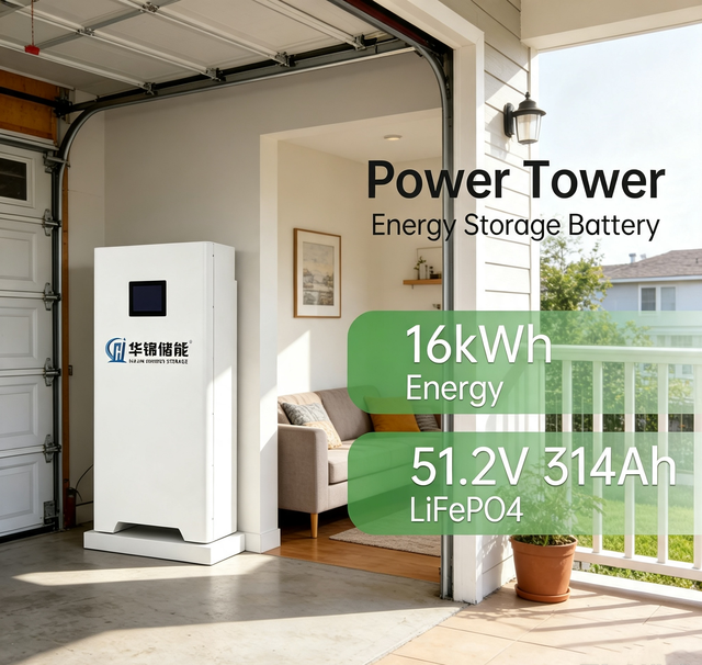 16kWh Home Energy Storage 51.2V 314Ah LiFePO4 Battery With Smart BMS WiFi Monitor for Residential Solar Power System