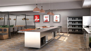 Designs de cuisines modernes en îlot, armoires de <span class=keywords><strong>cuisine</strong></span> complètes en stratifié métallique brillant, prix de gros d'usine, fabrication en Chine - Product Image 4