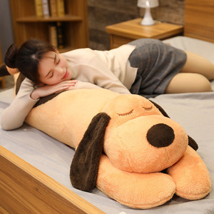 DHF Manufacturers Wholesale Large Size Long Lying Dog Doll Cute Men and Pregnant Women Sleeping Pillow Big Ears Dog Plush Toys - Product Image 4
