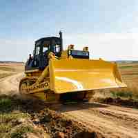 Bulldozer robuste de 22 tonnes avec chenilles renforcées, moteur stable et économe en carburant de 175 kW, bulldozer pour travaux de nivellement du terrain