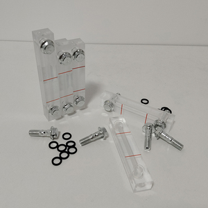 Jauge de niveau d'huile transparente Mengma Center Distance φ170, indicateur de niveau d'huile XYW avec vis de montage et joints pour compresseur d'air - Product Image 4