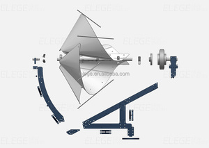 Elege Spiral Horizontal Wind Mill Eolic Generator Silent Windmill Fan Power for Home Boat Farm City Rely-A1 Generator - Product Image 6