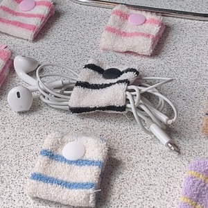<b>Cable</b> Clips Fabric Portable Storage For Data <b>Cables</b> Chargers Cotton Material With Magnetic Closure Multicolor Options - Product Image 4