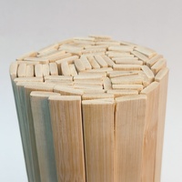 Kit de matériaux de bricolage en lattes de bambou naturel multi-tailles, branches et éléments de branches, pour la sculpture de cages à oiseaux, matériau plat ZY-SLT19
