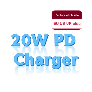2024 di vendita calda 20W PD adattatore di alimentazione USB-C veloce veloce caricabatterie rapido per iPhone 15 14 pro max 12 11