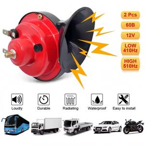 Prêt Stock 12V Automobile Air Horn Escargot électrique Air Horn est utilisé pour moto Dual Tone Automobile Horn - Product Image 1