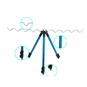 Support télescopique de <span class=keywords><strong>canne</strong></span> à pêche triangulaire Portable en alliage d'aluminium - Product Image 1