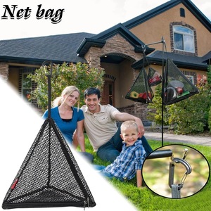 Red de secado triangular, bolsa de almacenamiento plegable, bolsillo de malla colgante para uso en viajes de pícnic y acampada al aire libre - Product Image 3