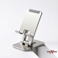 Support personnalisé en alliage d'aluminium et acier inoxydable, pièce usinée CNC par tournage et fraisage pour smartphone, ordinateur portable, tablette, MOQ=1, ISO9001