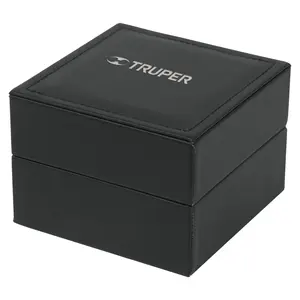 Scatola per Orologi in Similpelle Truper con Chiusura a Scatto, Custodia Protettiva Quadrata per Orologi da Uomo, Interno in Ecopelle, Fabbricata in Messico - Product Image 1
